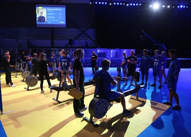 Athletes from across Canada are tested during the RBC Training Ground National Finals at the Genesis Centre in Calgary on Saturday September 14, 2019.