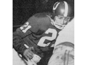 Harvey Wylie, a legend in the 50s and 60s with the Calgary Stampeders, he was elected to the CFL Hall of Fame on May 24, 1980. photo courtesy of the Calgary Stampeders