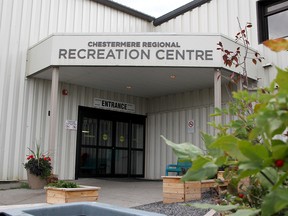 The Chestermere Regional Recreation Centre is slated to close its doors indefinatly on Friday due to concerns snow fall could damage parts of the roof above one of the two ice rinks in the centre. Wednesday, September 25, 2019. Brendan Miller/Postmedia