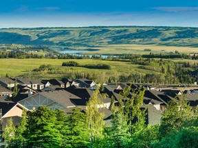 Courtesy Qualico Communities 
An example of the views available from lots in the new Crestmont View development.