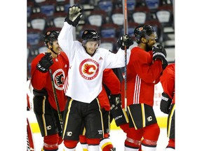 Calgary Flames Derek Ryan during practice at the Scotiabank Saddledome in Calgary on Wednesday, September 25, 2019. Darren Makowichuk/Postmedia