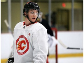 Jakob Pelletier skates at the Calgary Flames prospects training camp at WinSport arenas on Monday September 9, 2019.  Gavin Young/Postmedia