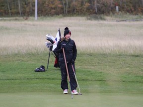 SAIT's Carey McLean holds the lead after Day 1 of play at the ACAC Championships.