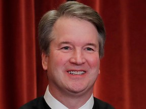 U.S. Supreme Court Associate Justice Brett Kavanaugh is seen during a group portrait session for the new full court at the Supreme Court in Washington, D.C., Nov. 30, 2018.
