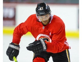 Michael Frolik during the Calgary Flames 2019 training camp in Calgary on Friday September 13, 2019. Al Charest / Postmedia