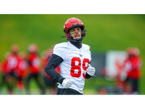 Calgary's Colton Hunchak will be lining up at receiver in Saturday's Labour Day Replay in Edmonton. File photo by Al Charest/Postmedia.