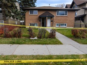 A woman was found stabbed to death in this home in the area of Marda Loop-Bankview early Friday, Oct. 25, 2019.