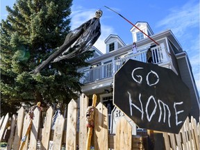 Pictured is the halloween decorations on a house on Garrison Boulevard S.W. on Wednesday, October 30, 2019. Azin Ghaffari/Postmedia Calgary