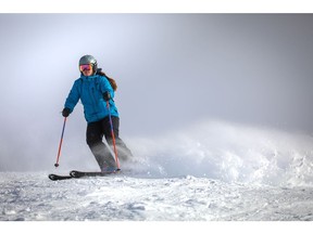 Skiers and borders enjoyed some superb early season conditions on Sunday, November 25, 2018 at Banff's Sunshine Village, the alpine resort west of Calgary is home to the longest non-glacial ski season in Canada and receives up to nine metres of snow each season.