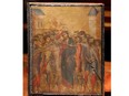 The painting "Christ Mocked", a long-lost masterpiece by Florentine Renaissance artist Cimabue in the late 13th century, which was found months ago hanging in an elderly woman's kitchen in the town of Compiegne, is displayed in Paris, France, September 24, 2019.