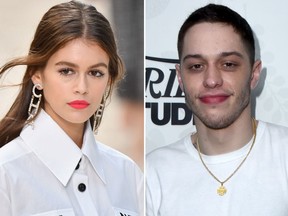Kaia Gerber and Pete Davidson. (Getty Images file photo)