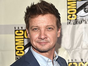 Jeremy Renner of Marvel Studios' 'Hawkeye' at the San Diego Comic-Con International 2019 Marvel Studios Panel in Hall H on July 20, 2019 in San Diego, Calif. (Alberto E. Rodriguez/Getty Images for Disney)