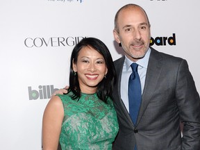 Melissa Lonner and Matt Lauer attend Billboard's annual Women in Music event at Capitale on Dec. 10, 2013 in New York City. (Larry Busacca/Getty Images)