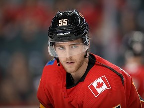 Calgary Flames defenceman Noah Hanifin put up 33 points in the 2018-19 season.