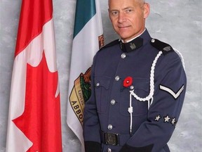 Const. John Davidson is shown in an undated handout photo. A judge has found a man guilty of first-degree murder in the shooting death of a police officer who was investigating reports of a stolen vehicle in Abbotsford, B.C.Justice Carol Ross of the B.C. Supreme Court delivered her verdict today in the trial of Oscar Arfmann, who was accused of gunning down Const. Davidson in November 2017.