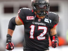 Calgary Stampeders Juwan Simpson, during the CFL Western Final in Calgary, Alta., on Sunday November 23, 2014. Al Charest/Calgary Sun/QMI Agency