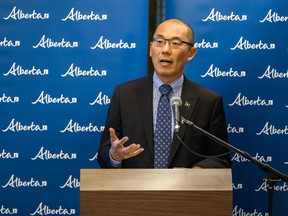 Associate Minister of Mental Health and Addictions Jason Luan at the McDougall Centre in Calgary on Aug. 30, 2019.