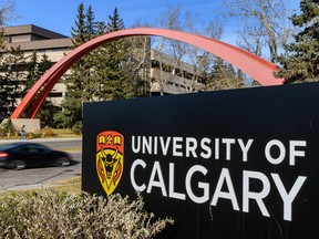Pictured is University of Calgary entrance arch on Thursday, October 24, 2019. Azin Ghaffari/Postmedia Calgary