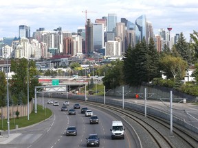 The City of Calgary downtown skyline is seen on Wednesday, September 11, 2019 from the west from a pedestrian bridge near Shaganappi Park near Bow Trail Jim Wells/Postmedia