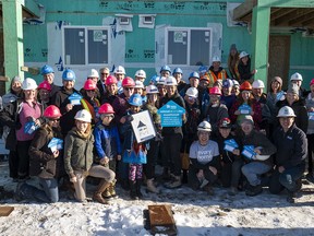 On National Housing Day (Friday, Nov. 22), 24 CREB realtors spent a day building at Habitat for Humanity Southern Alberta's 32-unit development in Silver Springs.
Courtesy, Habitat for Humanity Southern Alberta