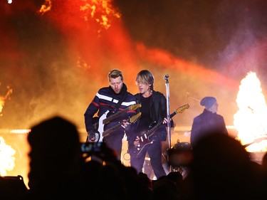 Keith Urban headlines the halftime show at the 107th Grey Cup in Calgary Sunday, November 24, 2019. Jim Wells/Postmedia