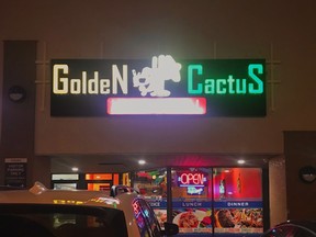 The exterior of Calgary's Golden Cactus Mexican Grill.