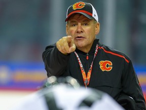 Calgary Flames head coach Bill Peters.