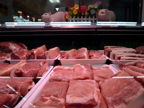 Pork for sale at a Walmart in Beijing, China.