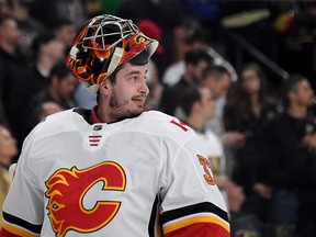 Flames goaltender David Rittich.