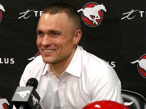 After 10 seasons with the Calgary Stampeders, punter Rob Maver officially announced his retirement at McMahon Stadium. Thursday, November 28, 2019. Dean Pilling/Postmedia