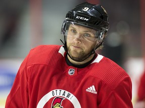 Ottawa Senators forward Bobby Ryan at a recent practice.