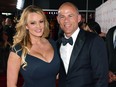 Adult film actress/director Stormy Daniels (left) and attorney Michael Avenatti attend the 2019 Adult Video News Awards at The Joint inside the Hard Rock Hotel & Casino on Jan. 26, 2019 in Las Vegas.