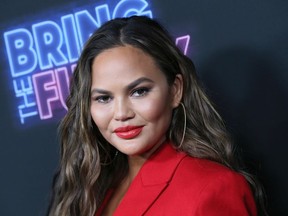 Chrissy Teigen attends the premiere of NBC's "Bring The Funny" at Rockwell Table & Stage on June 26, 2019 in Los Angeles, California.