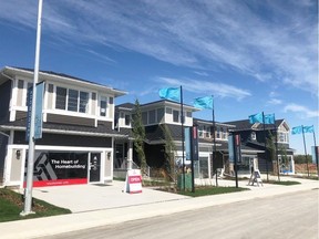 Rivercrest, a new show home parade in the new community of Rivercrest, in Cochrane. Courtesy, Qualico Communities