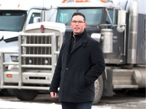 Minister of Justice Doug Schweitzer poses for a photo after speaking to reporters on Alberta's opposition to the federal plan to impose a carbon tax at the Blackfoot Truckstop Diner on Tuesday, December 31, 2019.