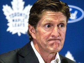 Coach Mike Babcock holds press conference. Toronto Maple Leafs open training camp at the MasterCard Centre in Toronto on Thursday September 13, 2018. Craig Robertson/Toronto Sun/Postmedia Network