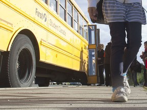 Children on yellow buses living farther than 2.4 km from school will now have to pay $365 a year.