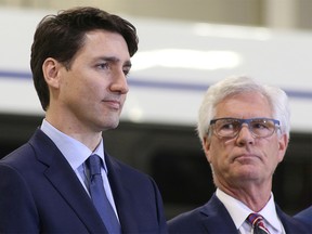 FILE PHOTO: Justin Trudeau and Jim Carr in Winnipeg, Manitoba, Canada, February 12, 2019. REUTERS/Shannon VanRaes/File Photo ORG XMIT: FW1
