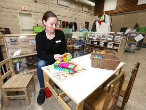 Kate Stenson, executive director for the Hillhurst-Sunnyside Community Association, poses in the daycare at the northwest Calgary facility on Friday, December 6, 2019.