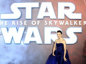 Daisy Ridley attends the "Star Wars: The Rise of Skywalker" European Premiere at Cineworld Leicester Square in London, England, on Dec. 18, 2019.