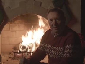 Disgraced actor Kevin Spacey has filmed another Christmas video, one year to the day of his last video message.