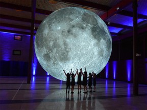 Museum of the Moon by Luke Jerram will open at Contemporary Calgary on Jan. 23, 2020. Courtesy, Cork Midsummer Festival, UK, 2017