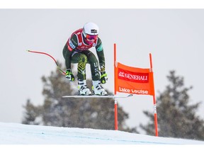 Dec 3, 2019; Lake Louise, Alberta, CAN; Alice McKennis of the United States during downhill training for the the Lake Louise FIS Women's Alpine Skiing World Cup at Lake Louise Ski Resort. Mandatory Credit: Sergei Belski-USA TODAY Sports ORG XMIT: USATSI-408259