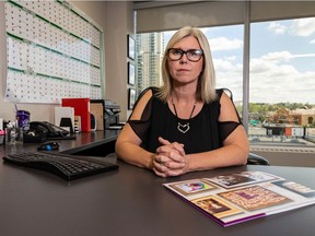 Calgary Women's Emergency Shelter Executive Director Kim Ruse poses for a photo in her office in Calgary on Thursday, September 5, 2019.