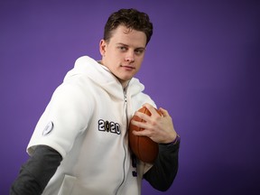 LSU Tigers quarterback Joe Burrow attends media day earlier this week ahead of the National Championship game.  Getty Images