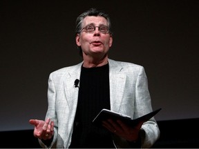 Author Stephen King reads from his new novella "Ur", exclusively available on the Kindle, at an unveiling event for the Amazon Kindle 2 at the Morgan Library & Museum February 9, 2009 in New York City.