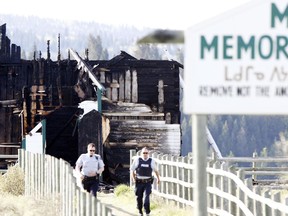 The historic McDougall Memorial United Church near Morley was destroyed by arson on May 22, 2017.