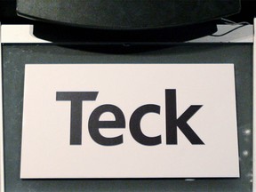 FILE PHOTO: Teck Resources sign on display.   REUTERS/Lyle Stafford/File Photo ORG XMIT: FW1