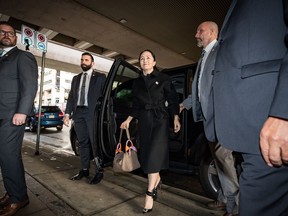 Huawei chief financial officer Meng Wanzhou, who is out on bail and remains under partial house arrest after she was detained last year at the behest of American authorities, arrives at B.C. Supreme Court, in Vancouver, on Tuesday Jan. 21, 2020.