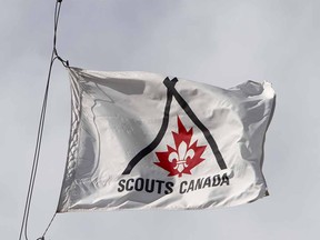 A flag waves outside the Scouts Canada Service Centre in Calgary on Wednesday March 30, 2011. LYLE ASPINALL/CALGARY SUN/QMI AGENCY